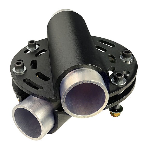 The Light Source Mega-Grid-Lock Diagonal Extra Large Black Anodized