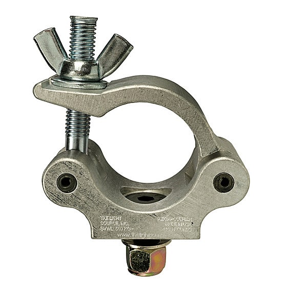 The Light Source Mega-Coupler with 1/2" Flat Head Bolt, Steel Wingnut, Silver