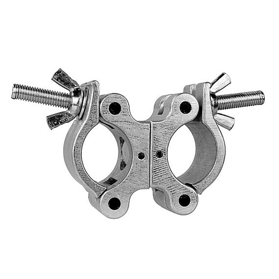 The Light Source Mega-Coupler, Swivel with Steel Wingnut, Silver