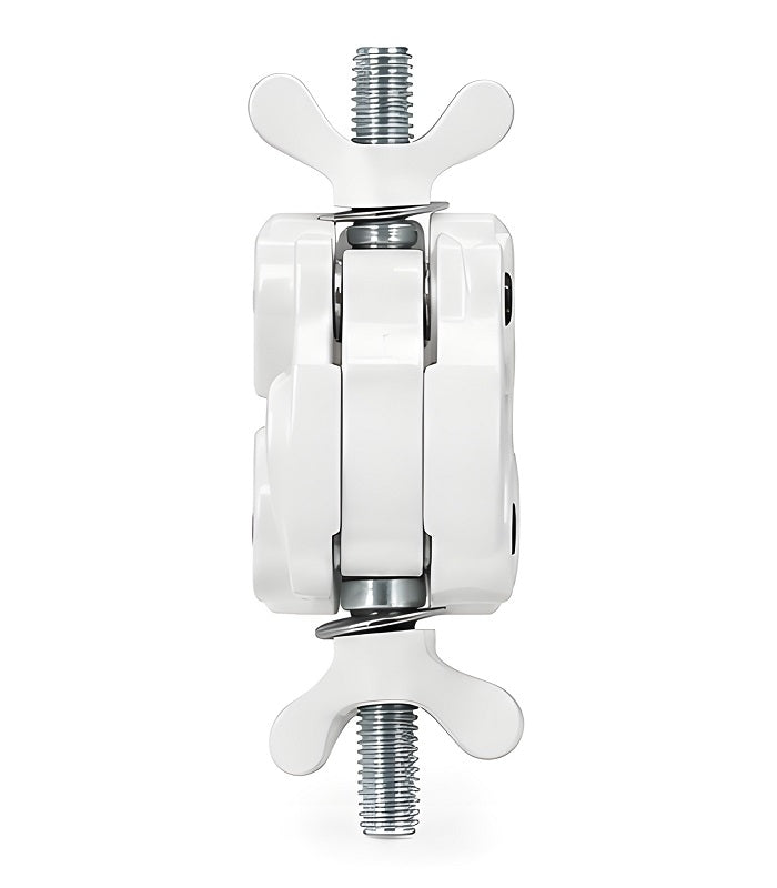 The Light Source Mega-Coupler, Swivel, White Powder Coat MLSW