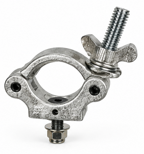 The Light Source Mega-Slim Coupler with 3/8" Flat Head Bolt, Silver MSCM-CS