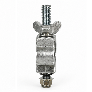 The Light Source Mega-Slim Coupler with 3/8" Flat Head Bolt, Silver MSCM-CS