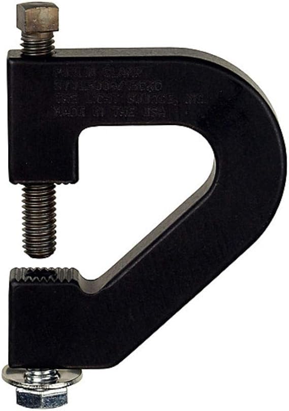 The Light Source Purlin Clamp 3/8" Fasteners Black Anodized