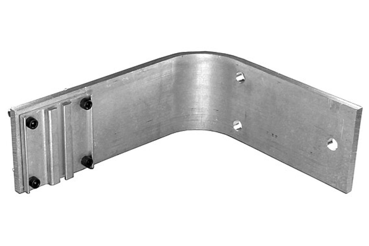 The Light Source Wall Mount Trackhanger, 9" off wall, Silver