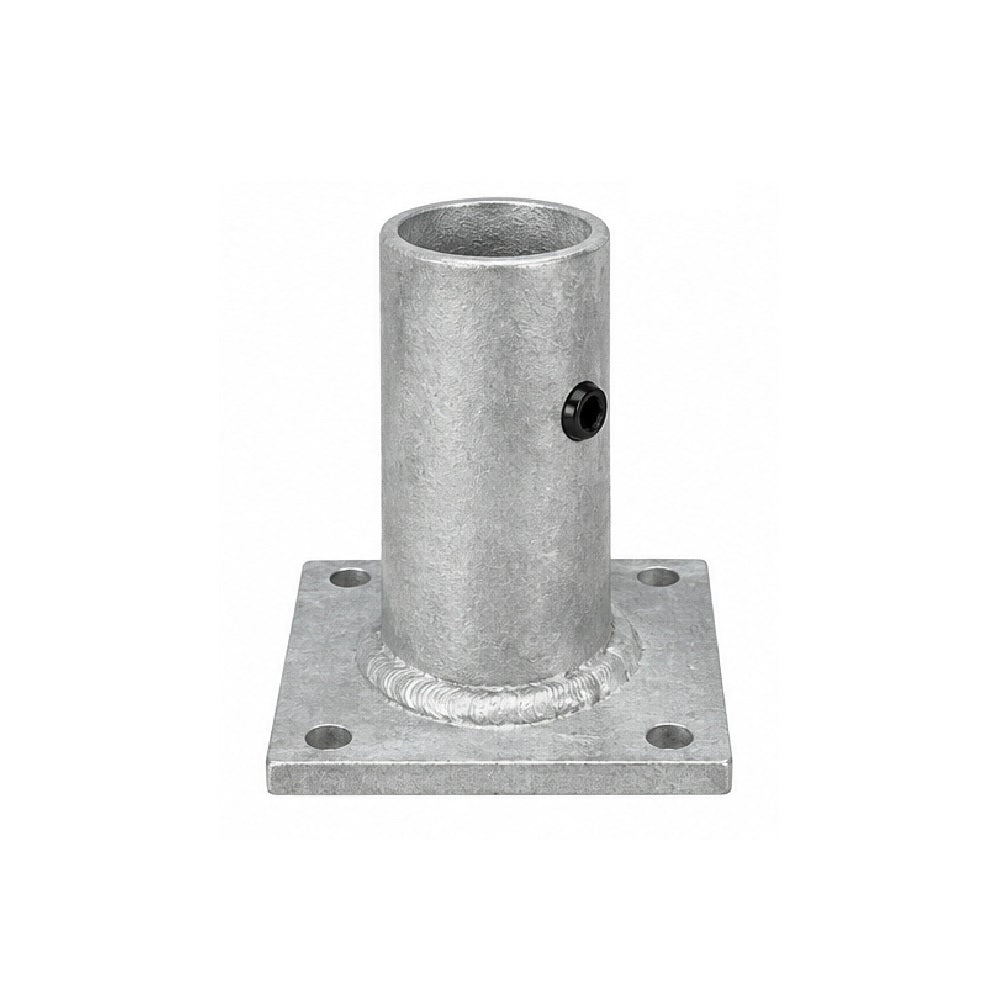 The Light Source Wall Mount for 1.5" Nominal (1.9" O.D.) Pipe, White Powder Coat WM1.5PW