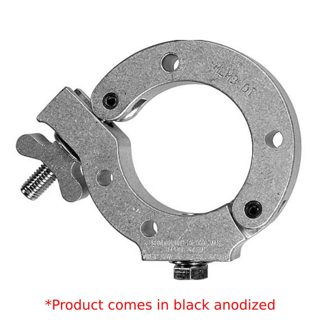 The Light Source Monstro-Coupler, 3" Pipe (OD 3"), Counter Sunk, Black Anodized