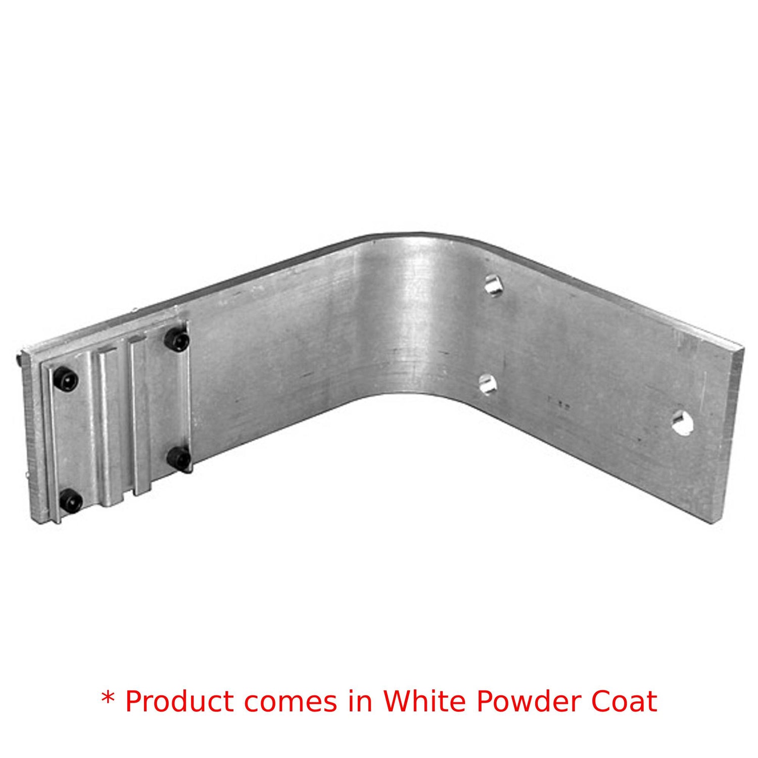 The Light Source Wall Mount Trackhanger, 9" off wall, White Powder Coat
