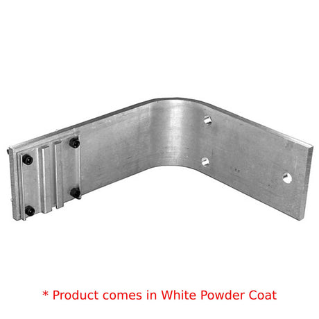 The Light Source Wall Mount Trackhanger, 9" off wall, White Powder Coat