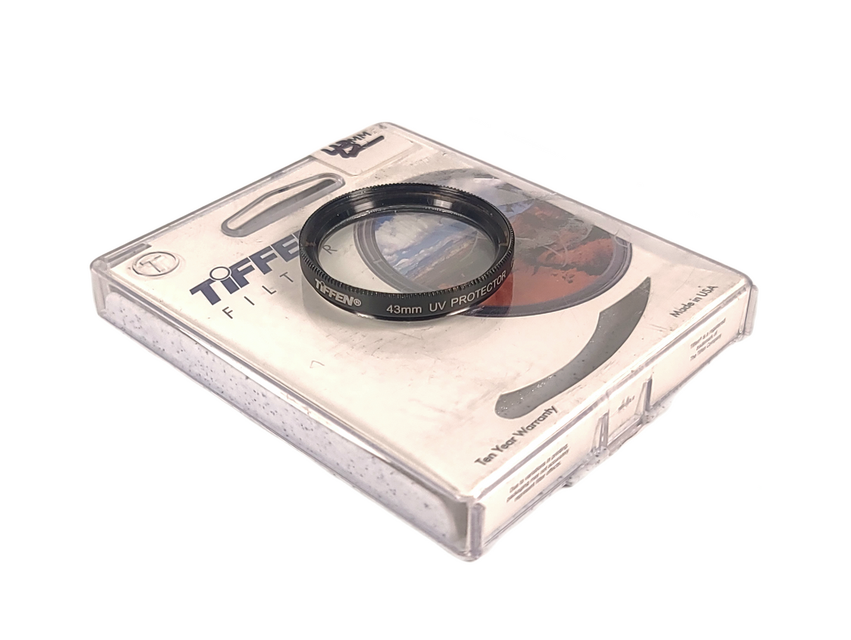 Tiffen 43MM UV Protector Filter Lens in Tiffen Case