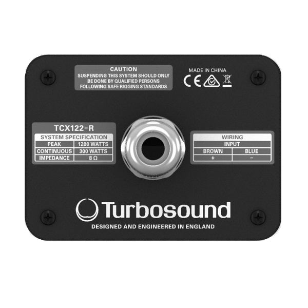 Turbosound TCX122-WH 2-Way 12" Loudspeaker for Portable PA and Installation Applications (White)