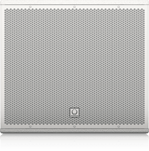 Turbosound NUQ115B-AN-WH-UL 3000 Watt 15" Front Loaded Subwoofer with Klark Teknik DSP Technology and ULTRANET Networking (White)