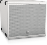 Turbosound NUQ115B-AN-WH-UL 3000 Watt 15" Front Loaded Subwoofer with Klark Teknik DSP Technology and ULTRANET Networking (White)