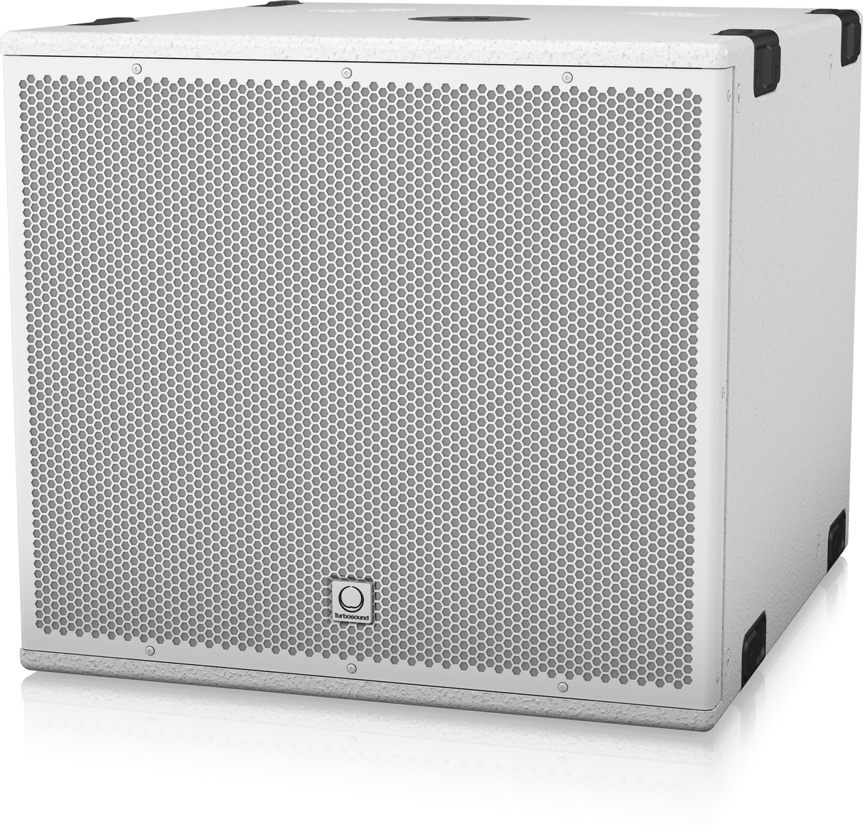 Turbosound NUQ115B-AN-WH-UL 3000 Watt 15" Front Loaded Subwoofer with Klark Teknik DSP Technology and ULTRANET Networking (White)