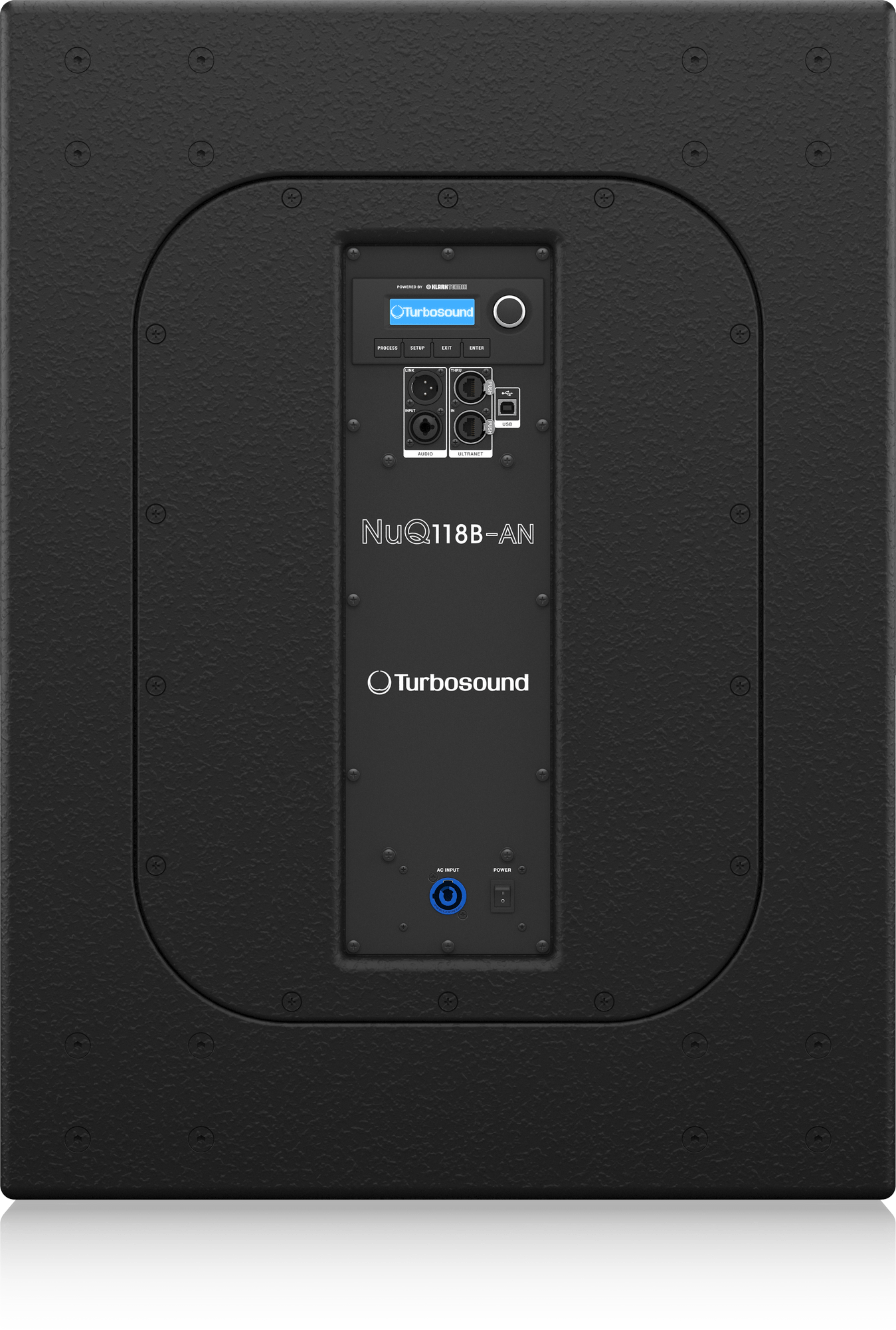 Turbosound NUQ118B-AN-UL 3000 Watt 18" Band Pass Subwoofer with Klark Teknik DSP Technology and ULTRANET Networking