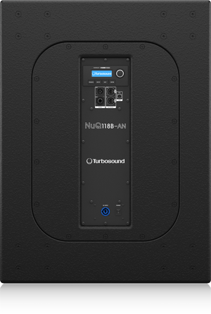 Turbosound NUQ118B-AN-UL 3000 Watt 18" Band Pass Subwoofer with Klark Teknik DSP Technology and ULTRANET Networking