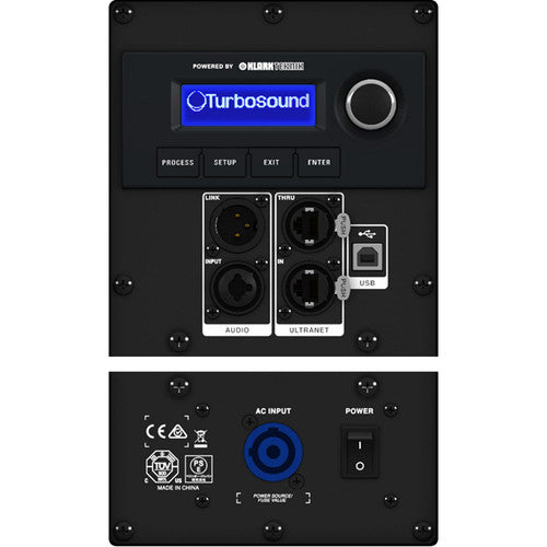 Turbosound NUQ118B-AN-WH-UL 3000 Watt 18" Band Pass Subwoofer with Klark Teknik DSP Technology and ULTRANET Networking (White)