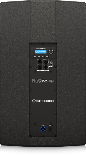 Turbosound NUQ152-AN-UL 2500 Watt 2-Way 15" Full Range Powered Loudspeaker with Klark Teknik DSP Technology and ULTRANET Networking