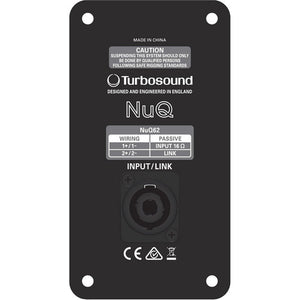 Turbosound NUQ62-WH 2-Way 6.5" Full Range Loudspeaker for Portable PA and Installation Applications (White)