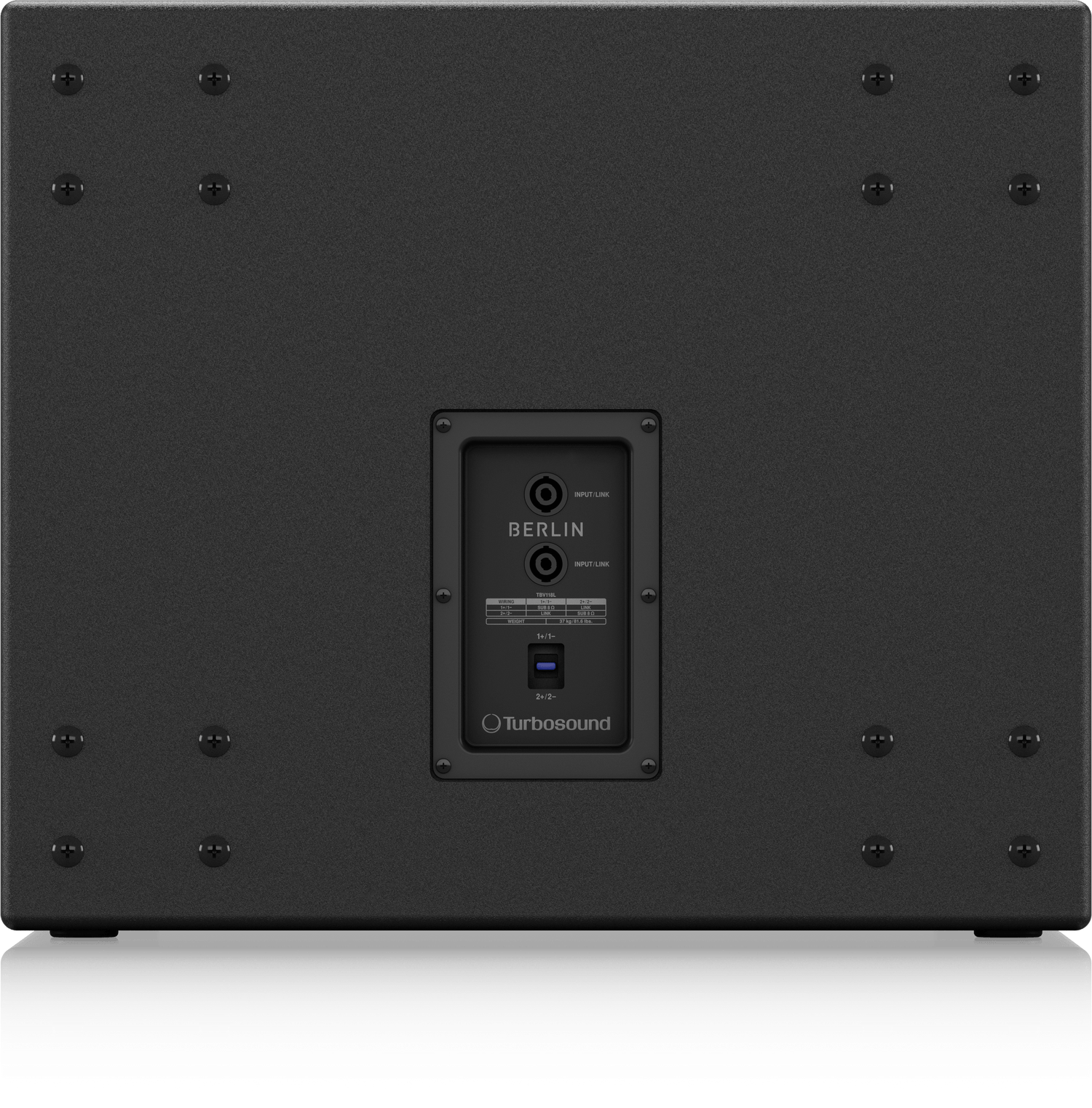 Turbosound TBV118L 18" Front Loaded Subwoofer for Touring, Portable and Installation Applications