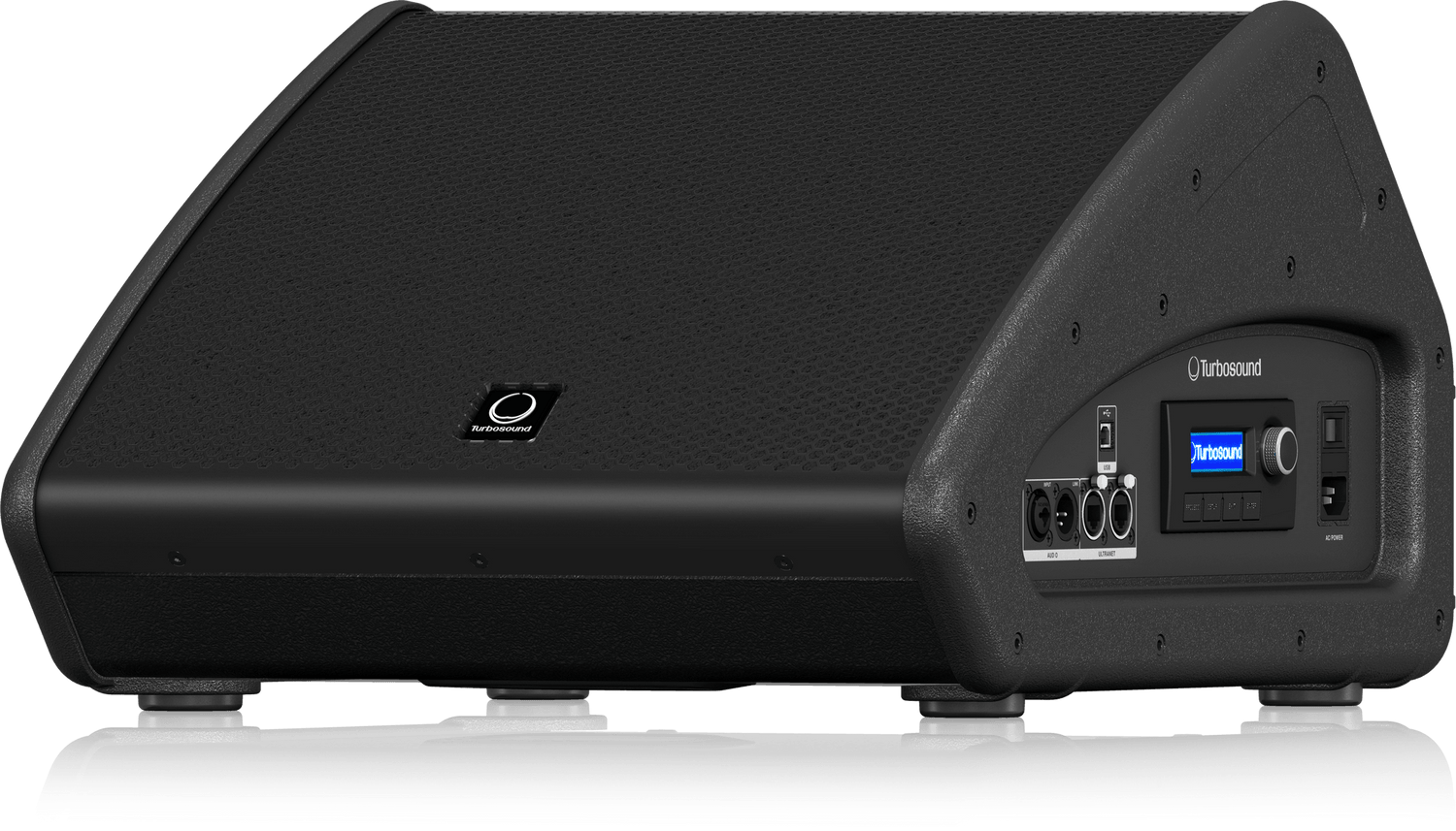 Turbosound TFX122M-AN Co-axial 1,100 Watt 2-Way 12" Stage Monitor with Klark Teknik DSP Technology and ULTRANET