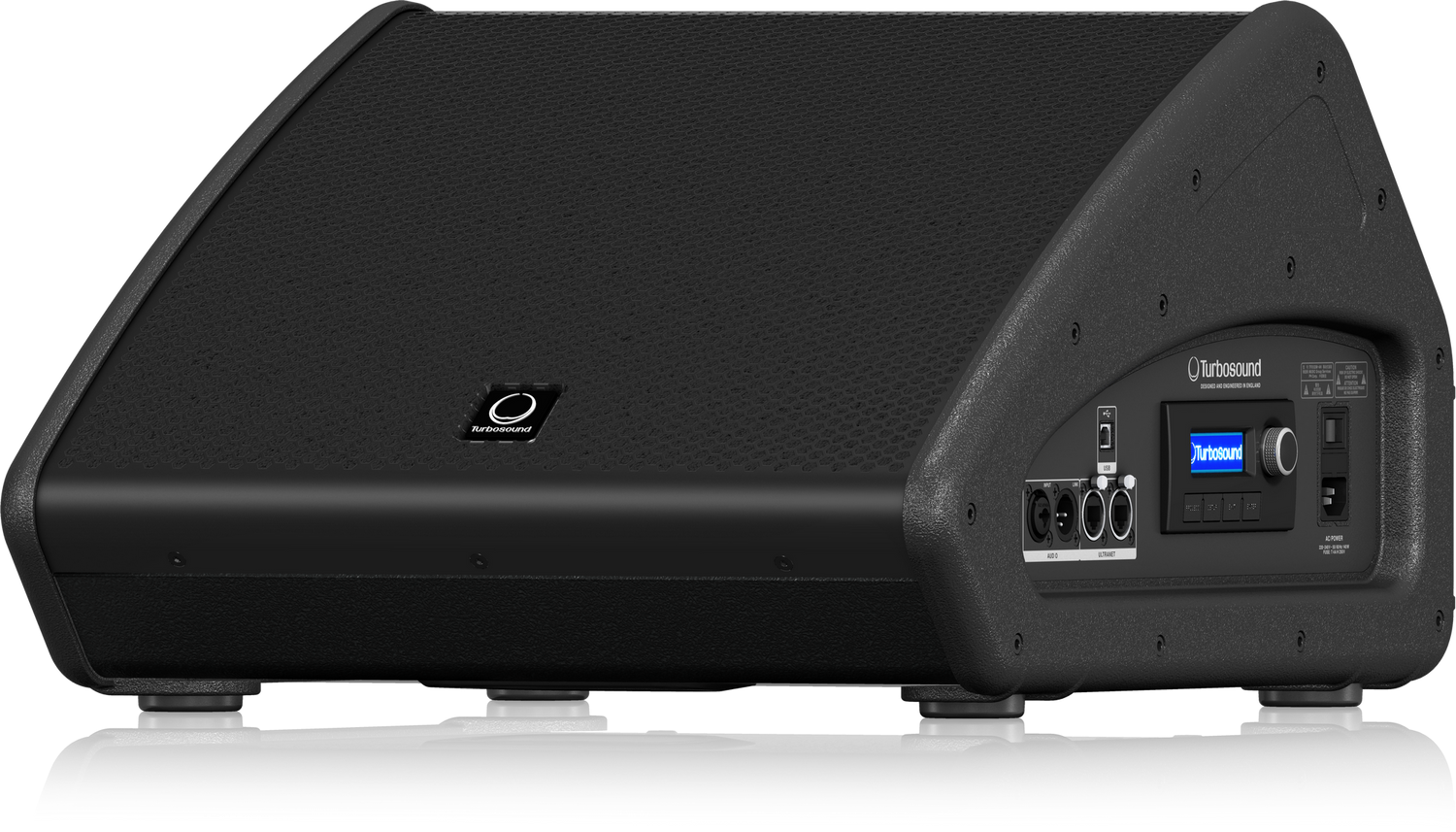 Turbosound TFX152M-AN Co-axial 1,100 Watt 2-Way 15" Stage Monitor with Klark Teknik DSP Technology and ULTRANET