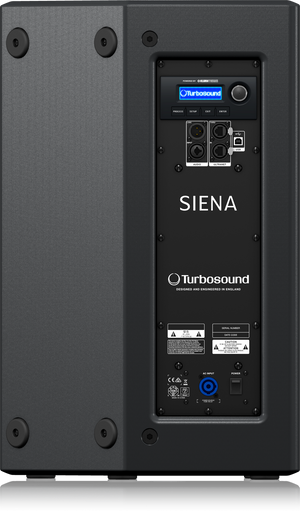 Turbosound TSP122-AN-UL 2500 Watt 2-Way 12" Powered Loudspeaker with Klark Teknik DSP Technology and ULTRANET Networking
