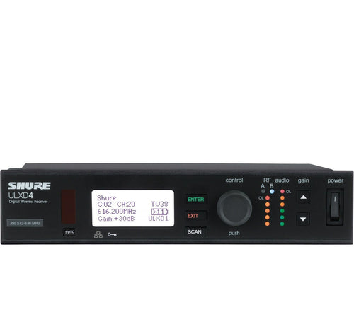 Shure ULXD4 - Digital Wireless Receiver (G50 Band: 470-534 MHz)