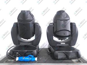 (2) Vari-Lite VL2500 Moving Head Wash Lights (6929 & 6817 Total Hours) In Wheeled Road Hard Case