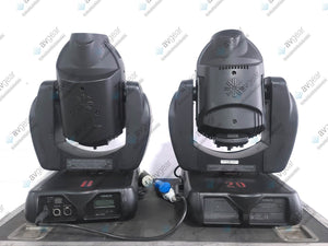 (2) Vari-Lite VL2500 Moving Head Wash Lights (6929 & 6817 Total Hours) In Wheeled Road Hard Case