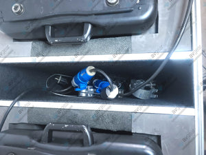 (2) Vari-Lite VL2500 Moving Head Wash Lights (325 & 8 Total Hours) w/ In Wheeled Road Hard Case