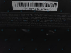 (2) Vari-Lite VL2500 Moving Head Wash Lights (6929 & 6817 Total Hours) In Wheeled Road Hard Case