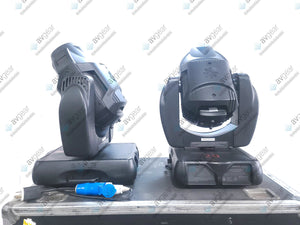 (2) Vari-Lite VL2500 Moving Head Wash Lights (6929 & 6817 Total Hours) In Wheeled Road Hard Case