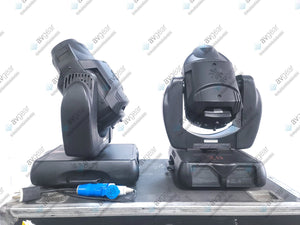 (2) Vari-Lite VL2500 Moving Head Wash Lights (6929 & 6817 Total Hours) In Wheeled Road Hard Case