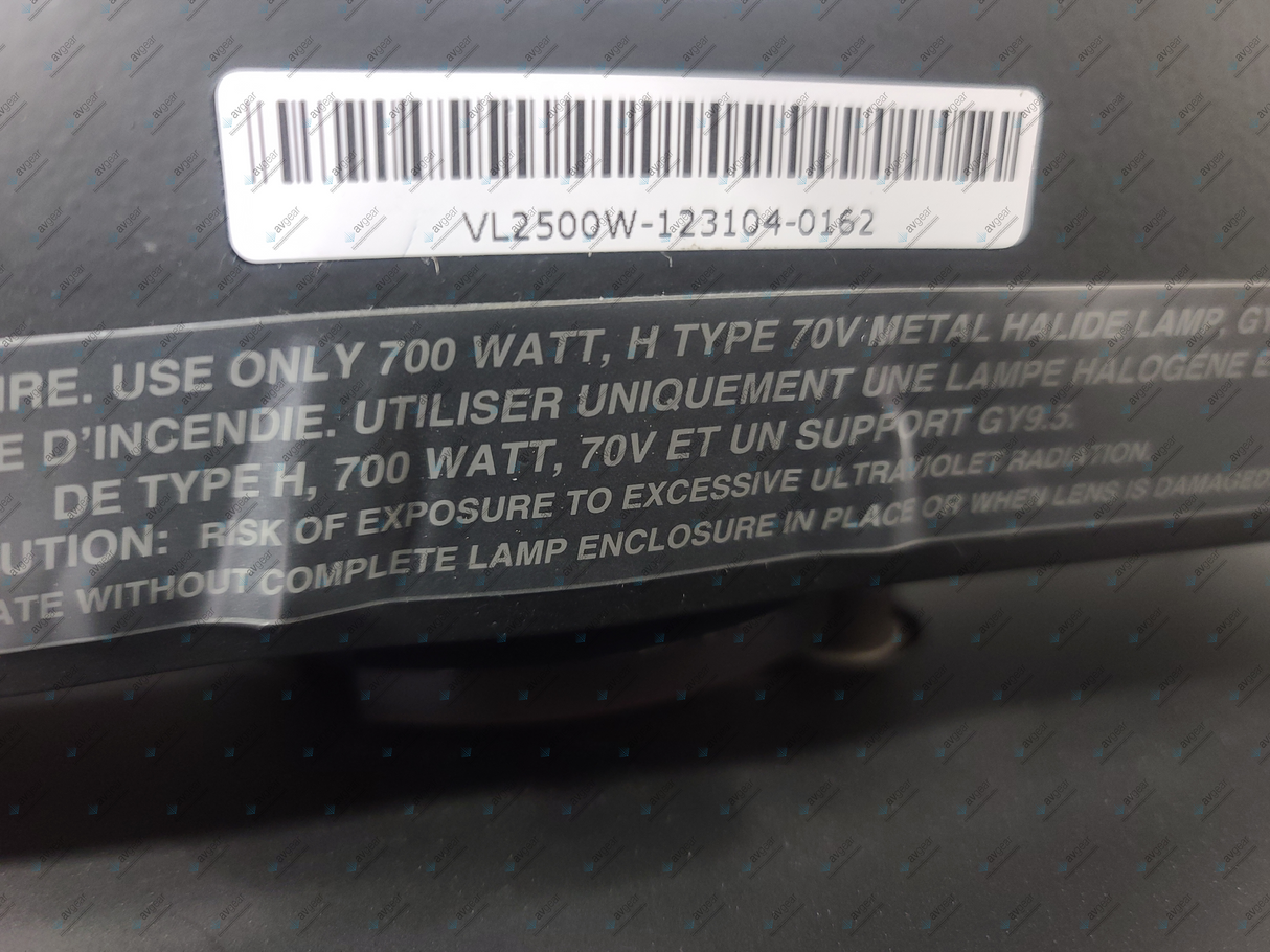 (2) Vari-Lite VL2500 Moving Head Wash Lights (325 & 8 Total Hours) w/ In Wheeled Road Hard Case