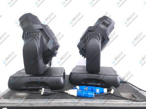(2) Vari-Lite VL2500 Moving Head Wash Lights (6929 & 6817 Total Hours) In Wheeled Road Hard Case