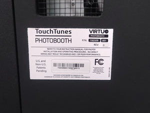 Virtu Sinfonia Color Stream Touchtunes Photo Booth Jukebox Printer in Wheeled Road Case