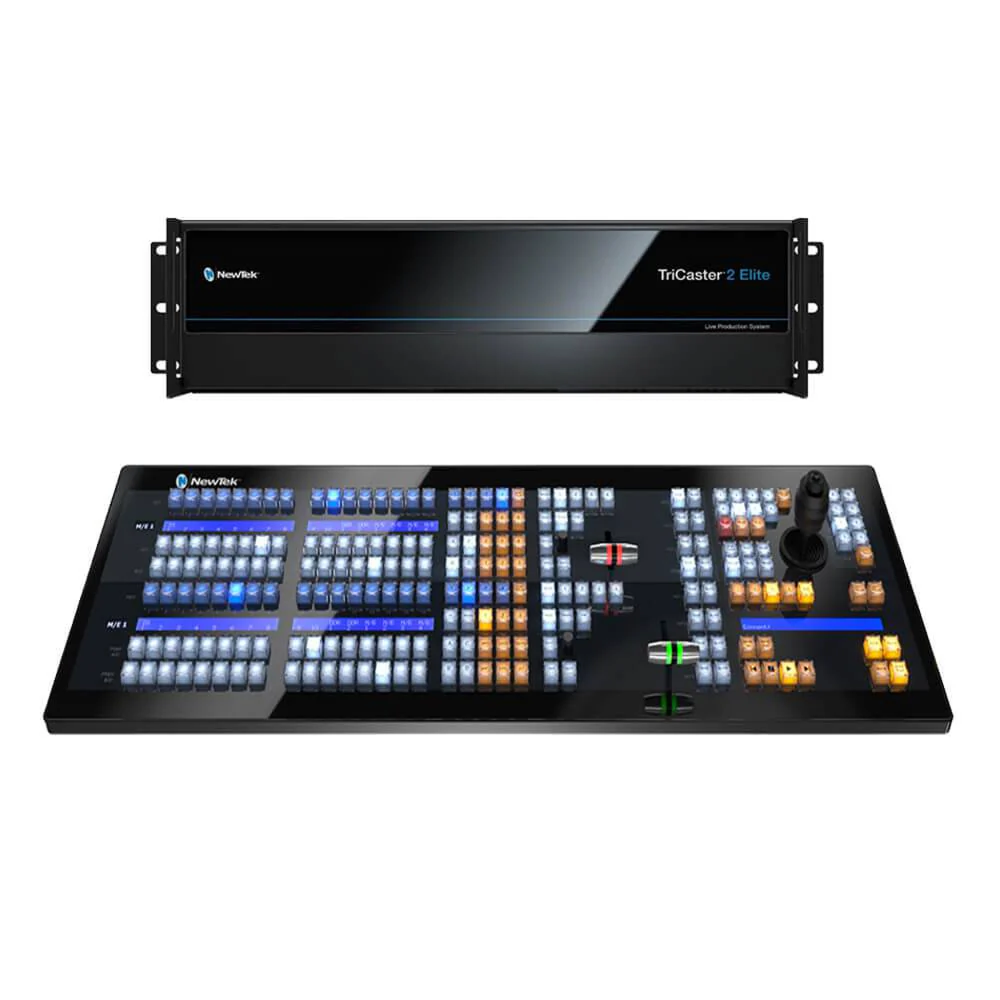 (1) Vizrt / Newtek Tricaster 2 Elite w Full Stripe controller