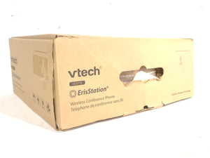 Vtech VCS712 ErisStation Wireless Conference Phone w/ (2) Wireless Mics, (1) PSU, & (1) Stand in Original Box