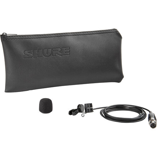 Shure WL183m Low-Profile Omnidirectional Lavalier Microphone with TA4F Connector (Black)