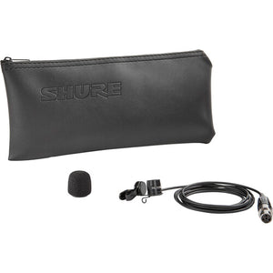 Shure WL183m Low-Profile Omnidirectional Lavalier Microphone with TA4F Connector (Black)