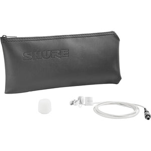 Shure WL183m Low-Profile Omnidirectional Lavalier Microphone with LEMO 3-Pin Connector (White)