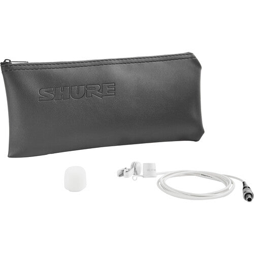 Shure WL183m Low-Profile Omnidirectional Lavalier Microphone with LEMO 3-Pin Connector (White)