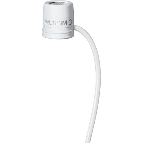 Shure WL183m Low-Profile Omnidirectional Lavalier Microphone with LEMO 3-Pin Connector (White)