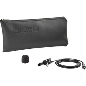 Shure WL185m Low-Profile Cardioid Lavalier Microphone with LEMO 3-Pin Connector (Black)