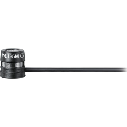 Shure WL185m Low-Profile Cardioid Lavalier Microphone with TA4F Connector (Black)