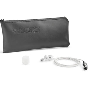 Shure WL185m Low-Profile Cardioid Lavalier Microphone with TA4F Connector (White)