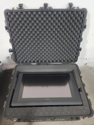 Wacom DTH-2200 Cintiq LCD Graphics Tablet w/ Stand, Stylus, Stylus Stand, (6) Hard Nibs, & (4) Felt Nibs in Pelican 1630 Hard Case