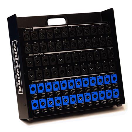 Whirlwind Splitter - Stage Box 12 XLRF [inputs] 12 XLRM [parallel output] 12 XLRM [parallel output] SB12P