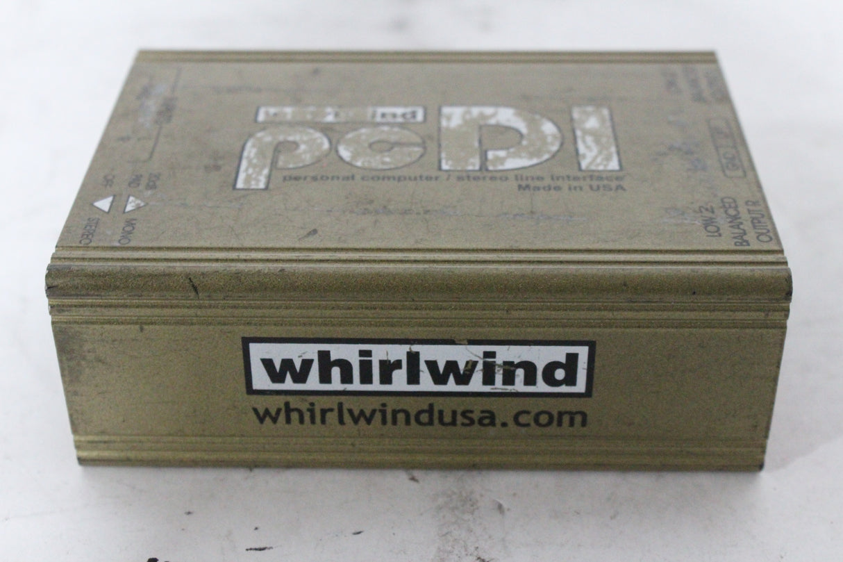 Whirlwind pcDI 2-Channel Passive A/V Direct Box Personal Computer / Stereo Line Interface