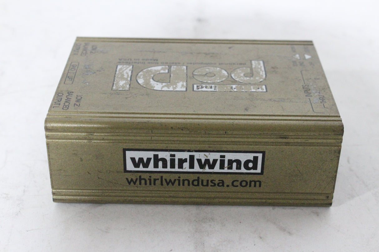 Whirlwind pcDI 2-Channel Passive A/V Direct Box Personal Computer / Stereo Line Interface
